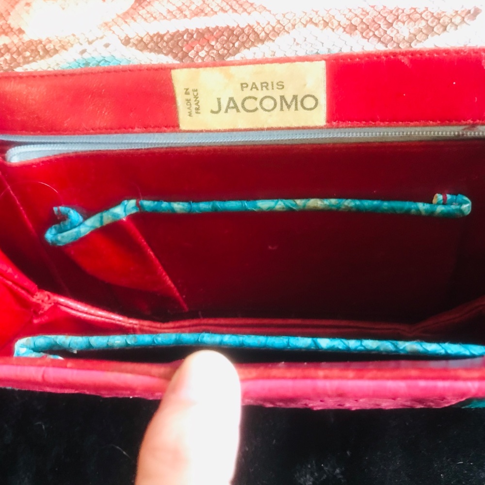 Sexy Vintage Jacomo Exotic-Mix Skin Handbag - Picture 13 of 14